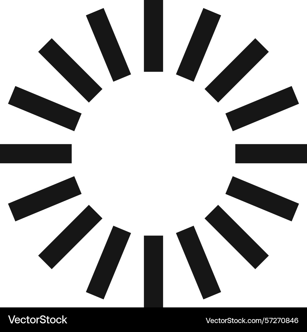 Black rectangles rotating in a circle create Black rectangles rotating in a circle create vector image
