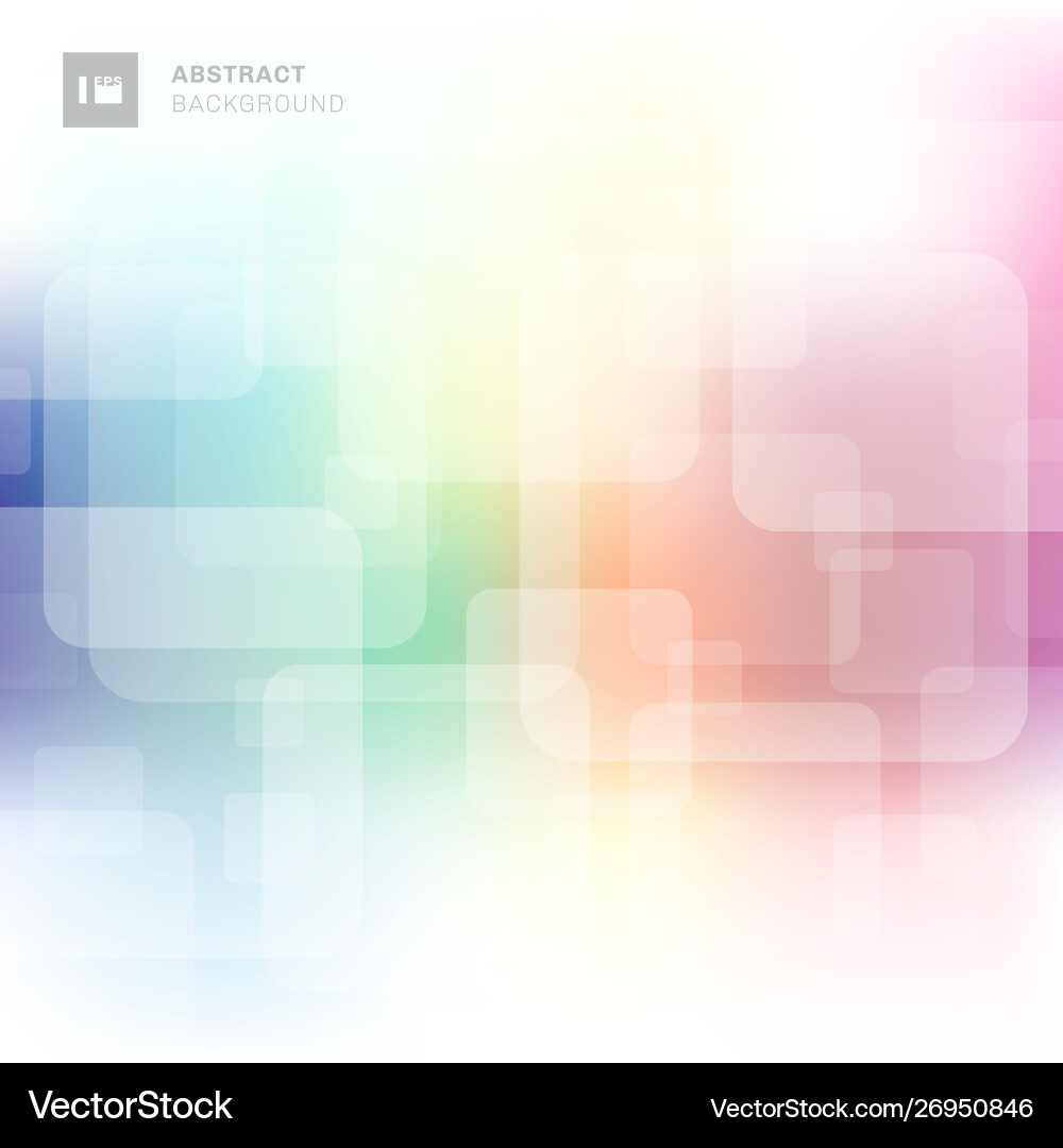 Colorful Abstract Square Background vector image
