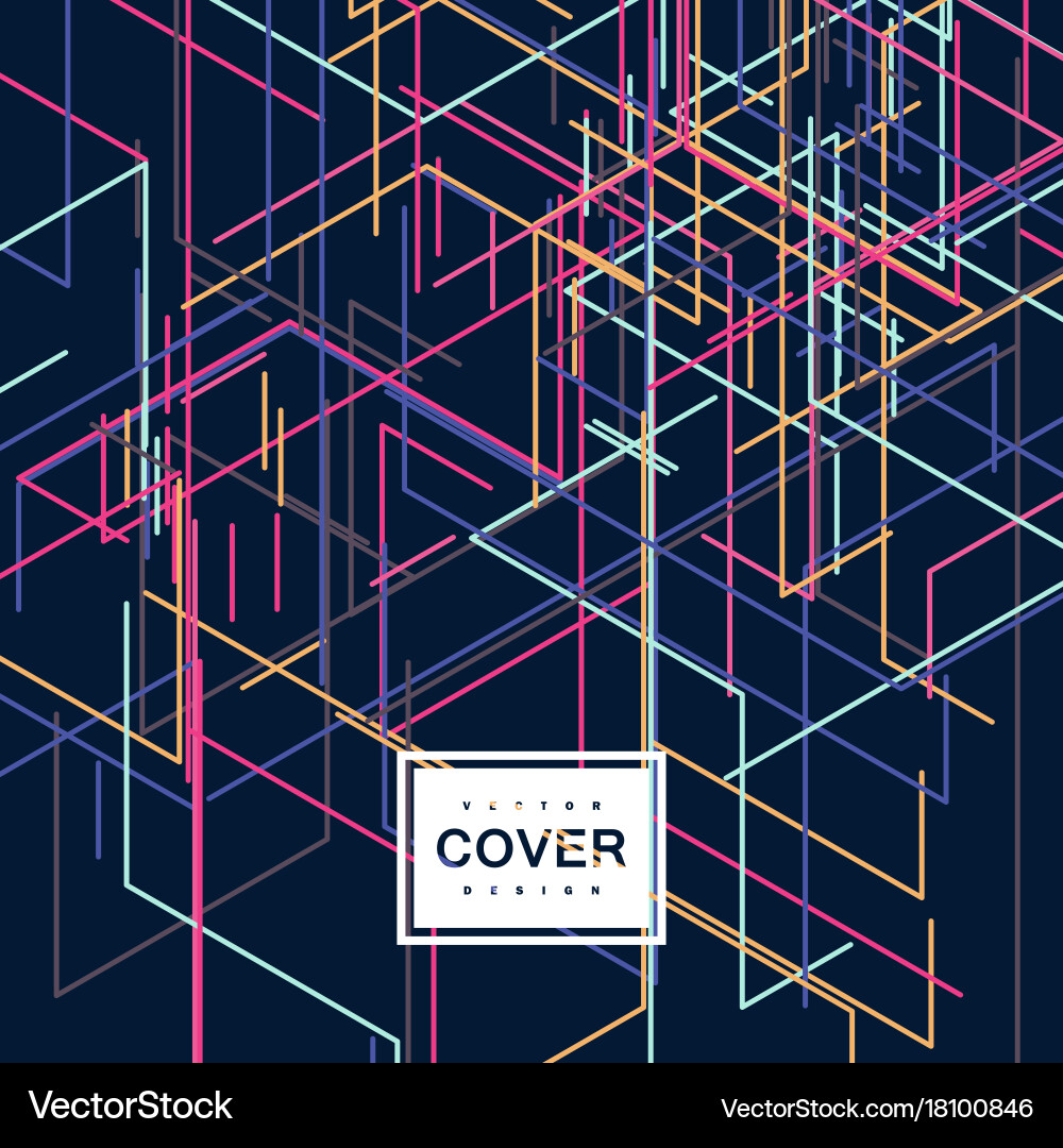 Colorful Geometric Abstract Background vector image