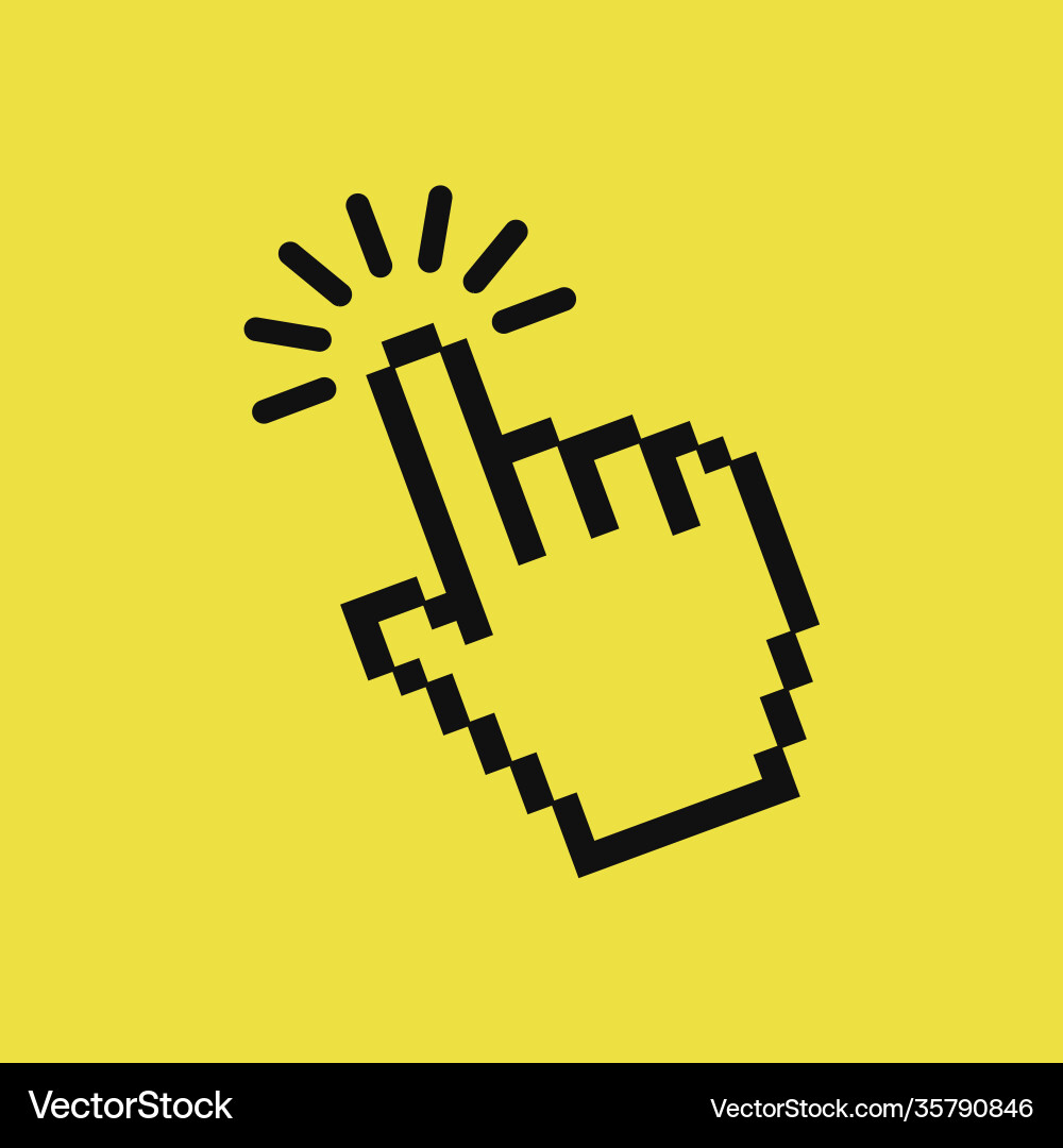 Computer Hand Cursor Klicken Sie auf Zeiger klicken Computer Hand Cursor Klicken Sie auf Zeiger klicken vektorbild