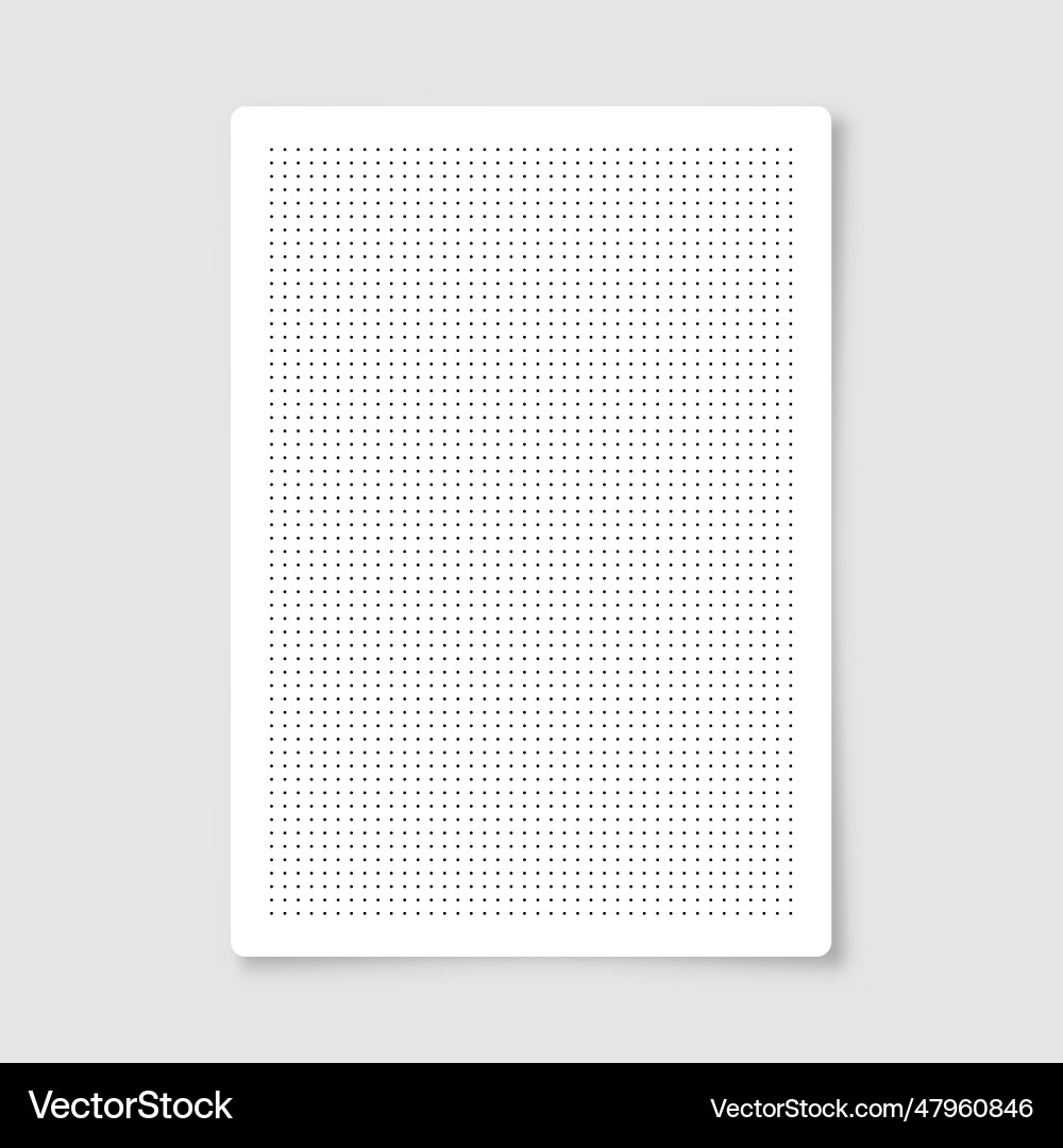 Dotted graph paper with grid polka dot pattern Vector Image