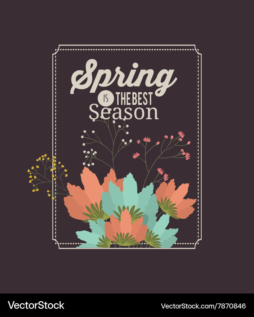 Hello spring design Vector Image
