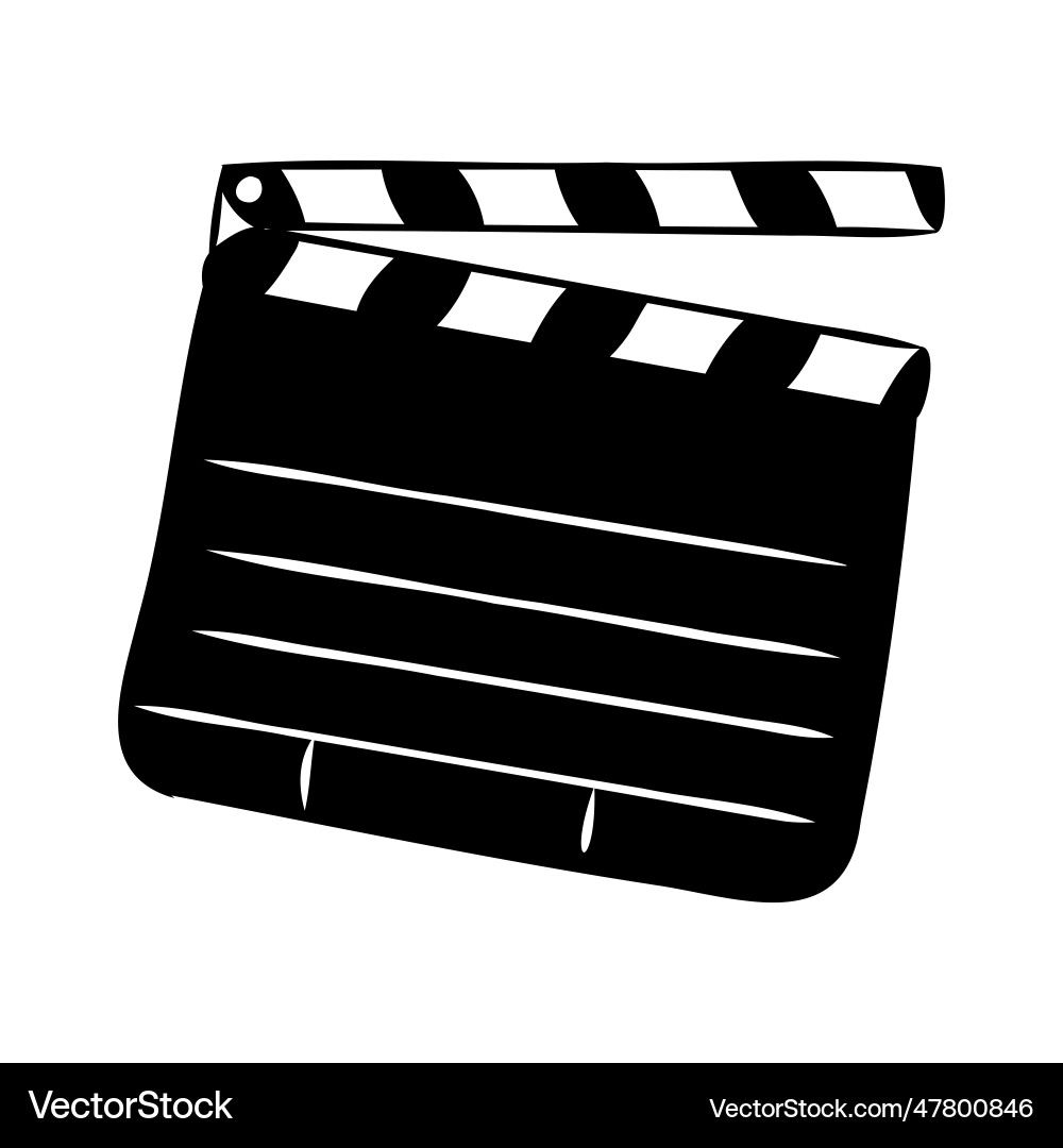 Linear clapper icon for the movie a firecracker Linear clapper icon for the movie a firecracker vector image
