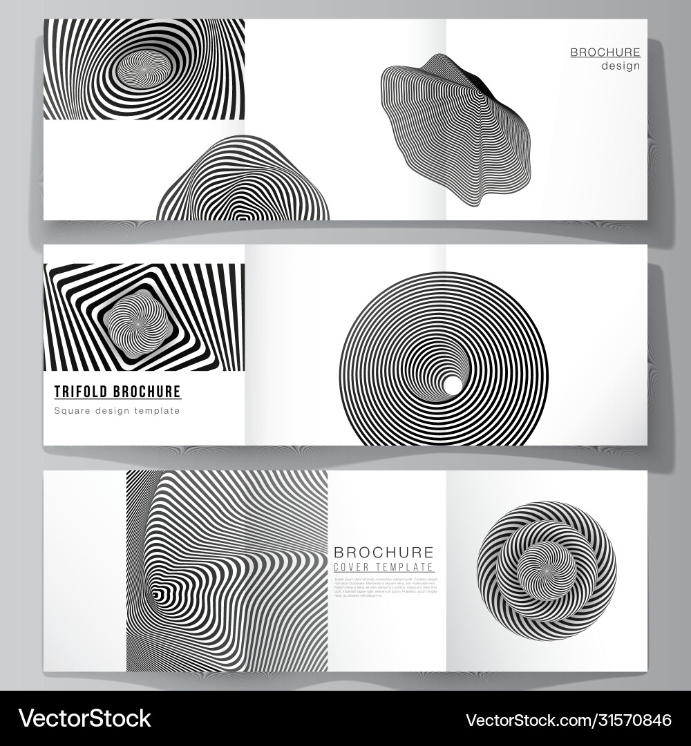 Minimal editable layout square format Vector Image