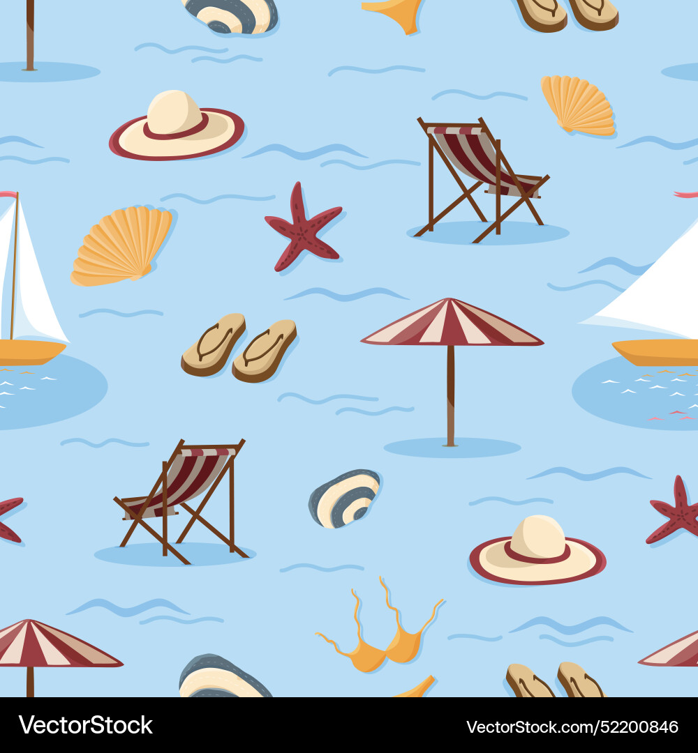 Multi-colored seamless pattern on the theme Vector Image