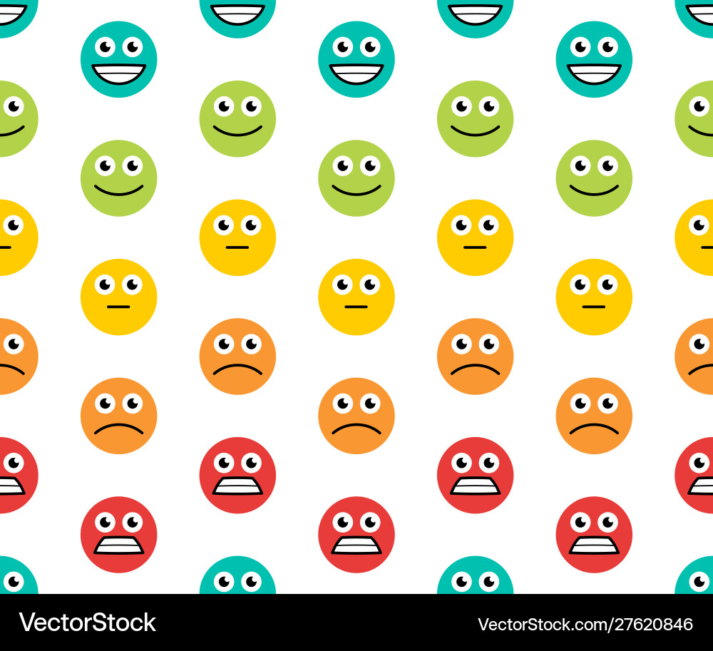 Seamless pattern with rating satisfaction Vector Image