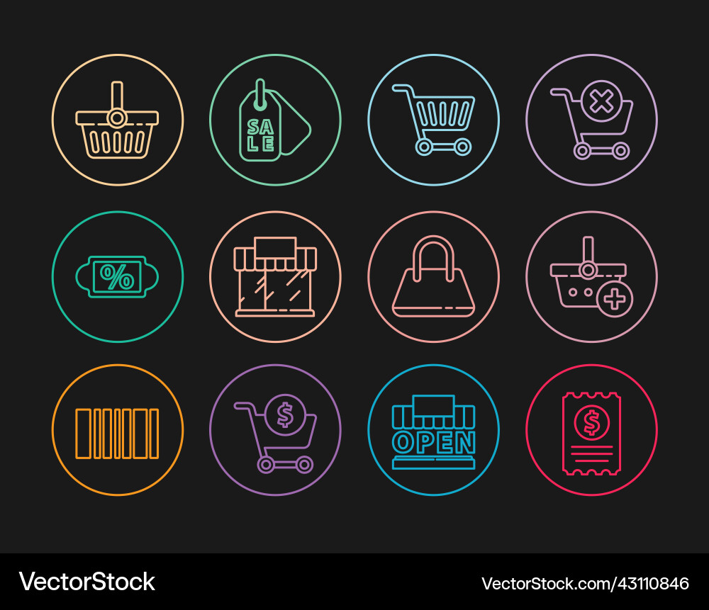 Set line paper check and financial add Set line paper check and financial add Vector Image