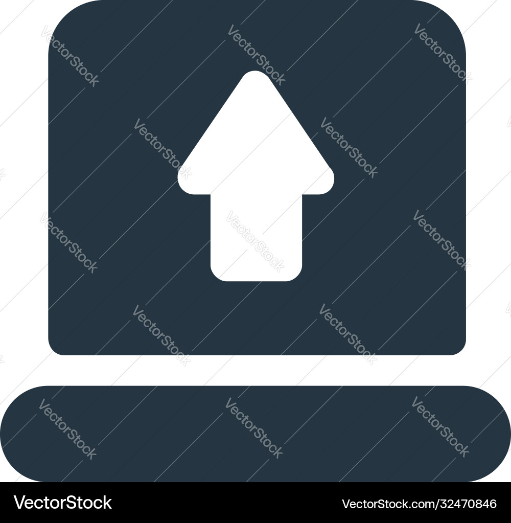 Upload file icon editable stroke Upload file icon editable stroke Vector Image