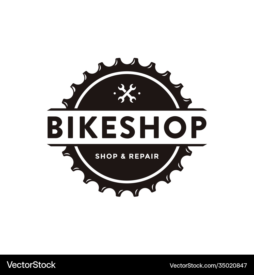 Bicycle bike shop club logo icon Bicycle bike shop club logo icon vector image