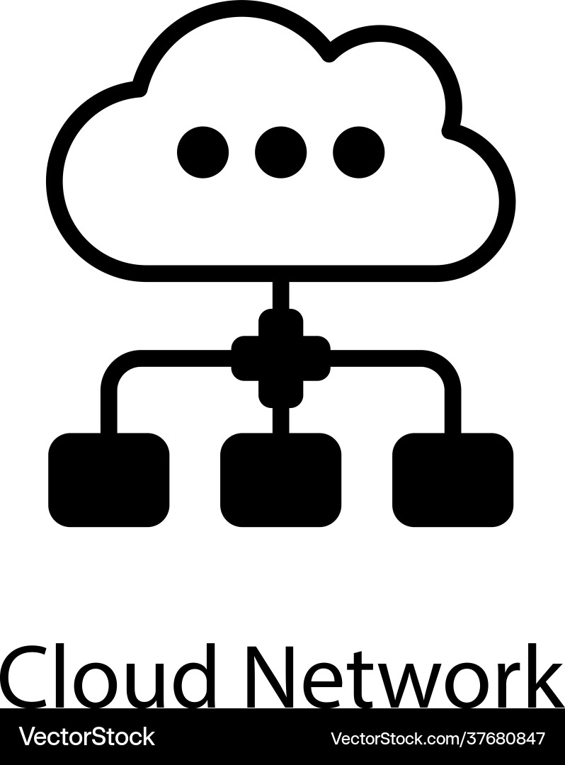 Data network vector image