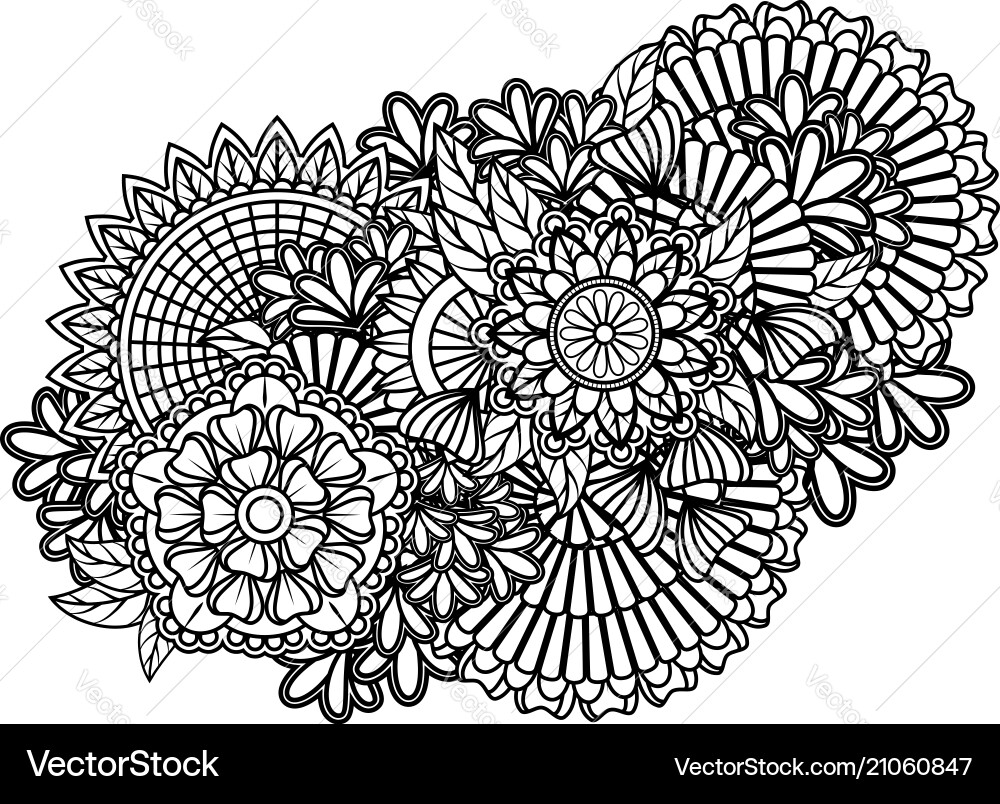 Intricate Zentangle Pattern vector image