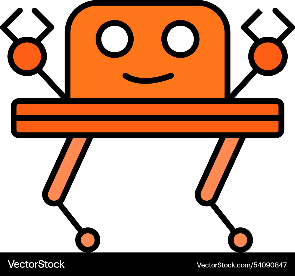 Robotics line filled icon design Vector Image