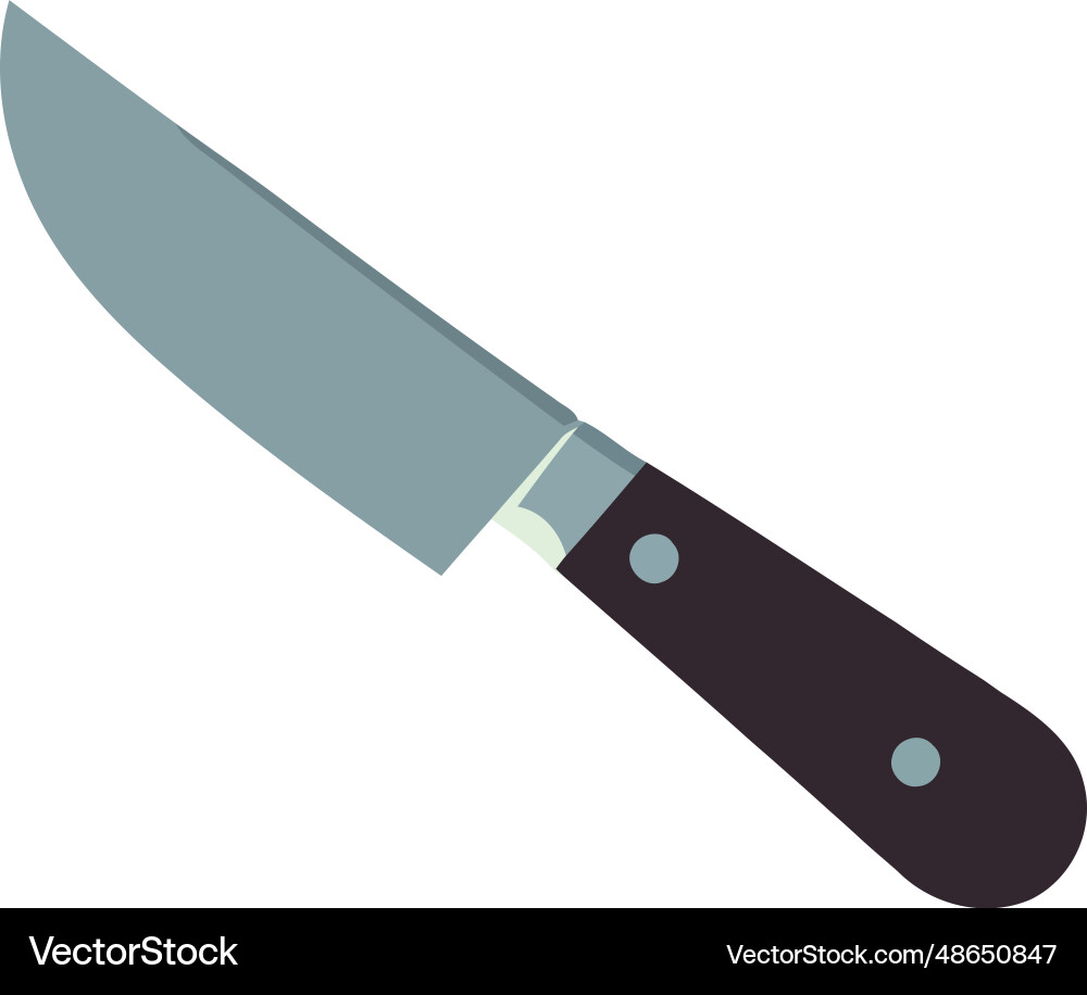 Sharp kitchen knife (48650847) – Royalty-Free Vector | VectorStock, image size:1000x916
