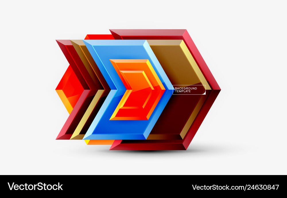 Techno arrow background template design Techno arrow background template design vector image