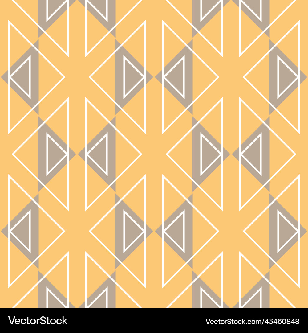 Geometry triangle shape seamless pattern yellow Geometry triangle shape seamless pattern yellow vector image