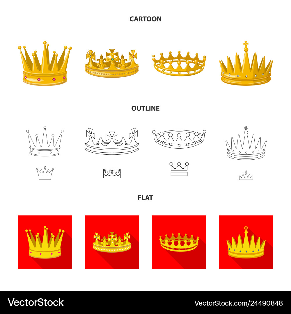 Isolated object of medieval and nobility symbol Vector Image