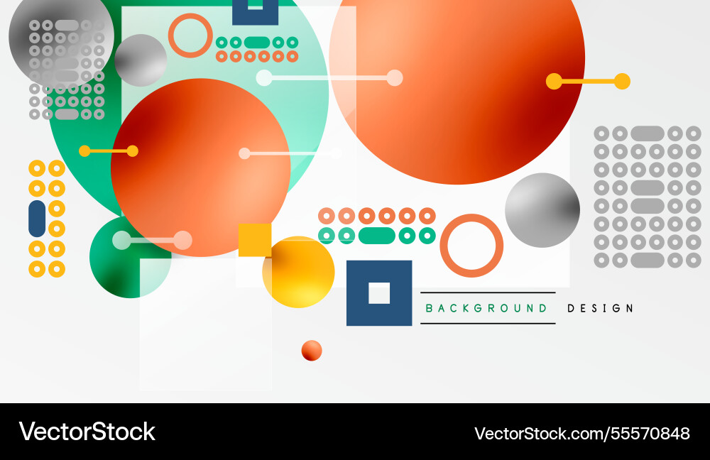 Minimalistic abstract design layered geometric Vector Image