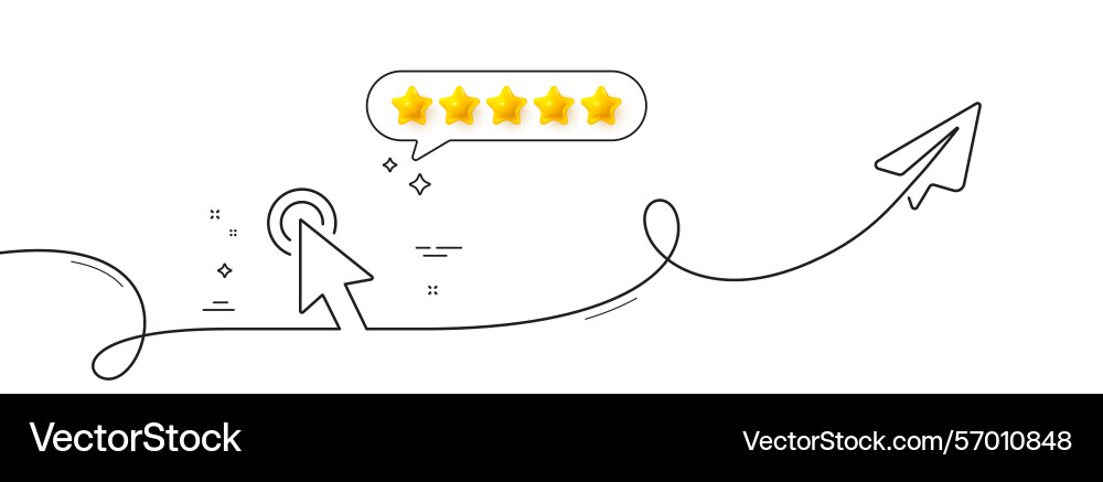 Mouse cursor line icon click action sign Mouse cursor line icon click action sign vector image
