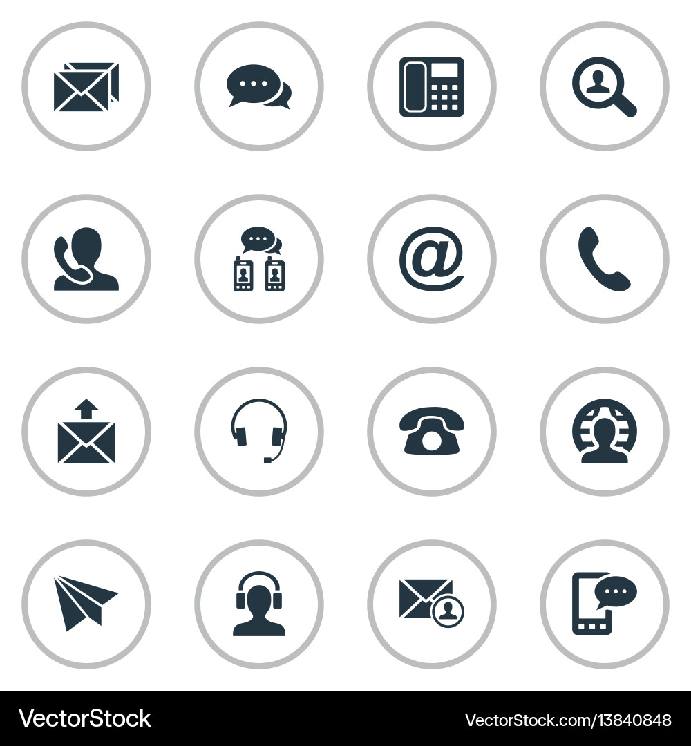 Set of simple communication Set of simple communication vector image