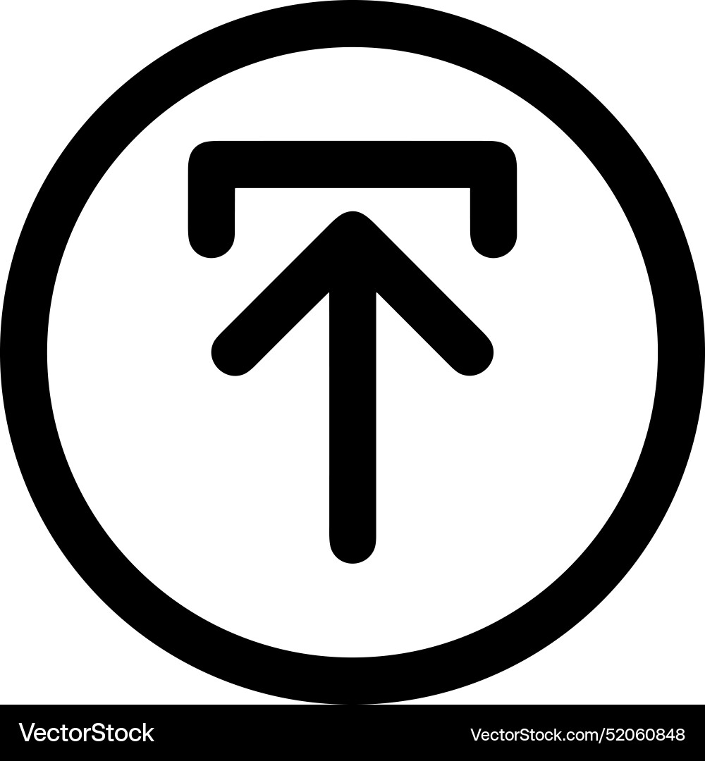 Upload outline icon symbol image Upload outline icon symbol image Vector Image
