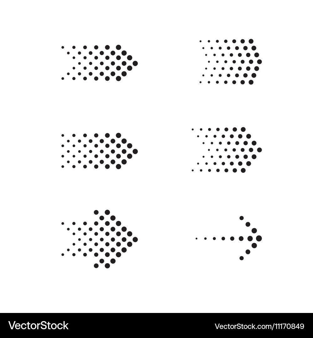 Arrow and Dot Pattern vector image