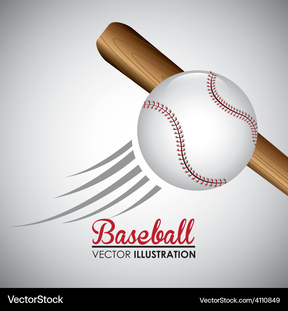 Baseball Sport Concept Vector Image