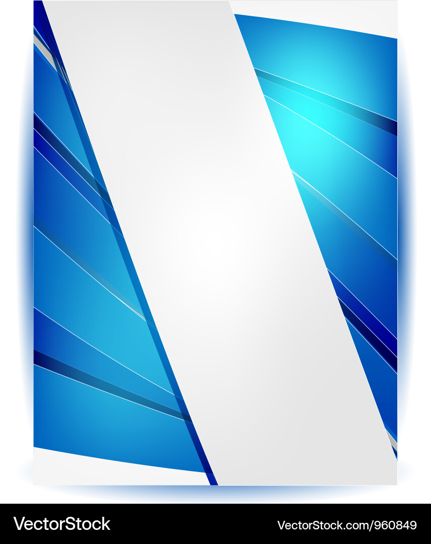Blue Abstract Header Vector Image