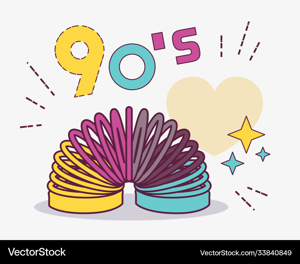 Design style element collection 90s Vector Image