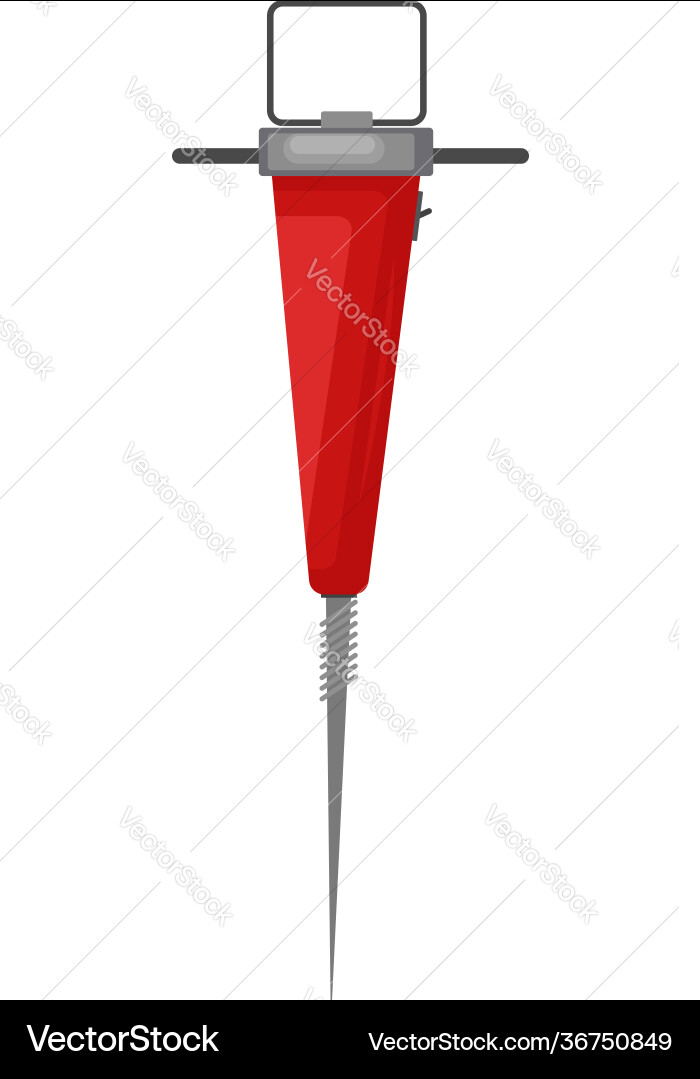 Digging machine on white background vector image