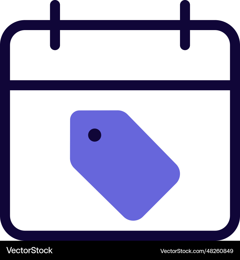 Discounted price released on a selective date Vector Image