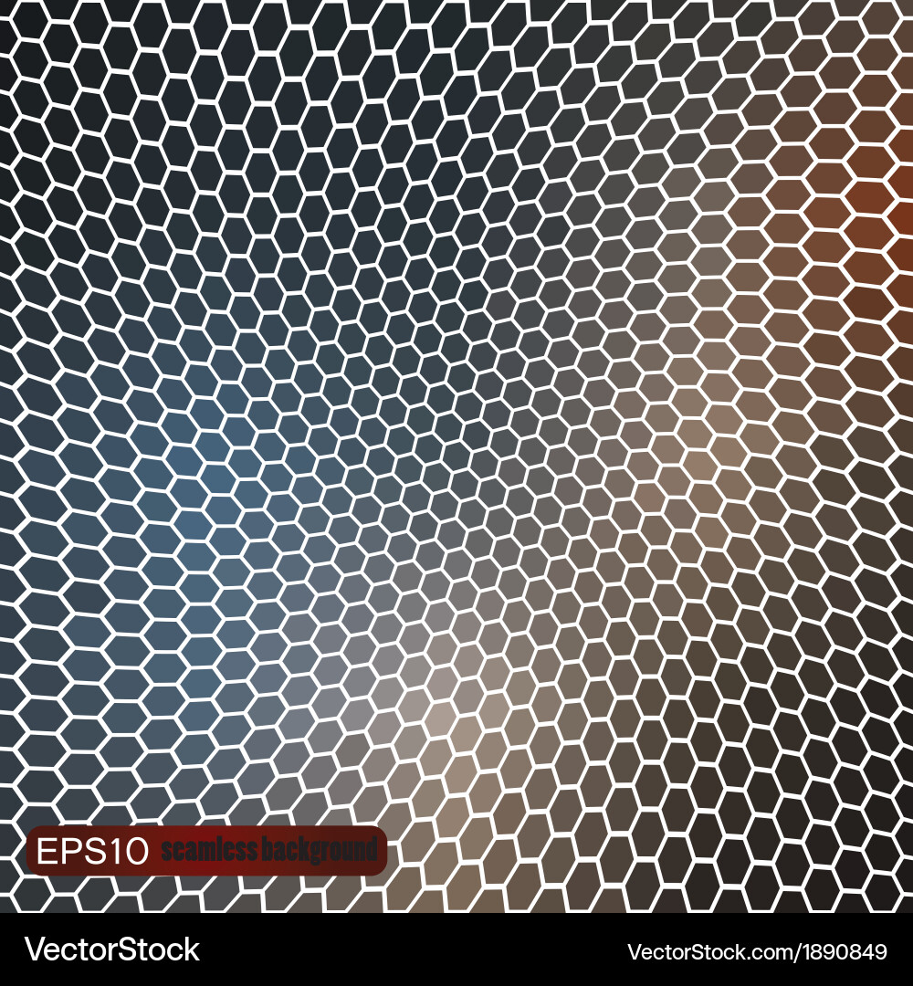 Geometric pattern with honeycombs Vector Image
