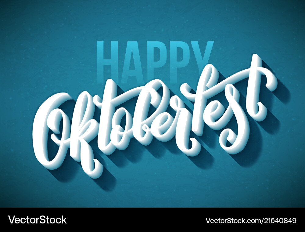 Happy oktoberfest poster beer festival decoration Happy oktoberfest poster beer festival decoration vector image