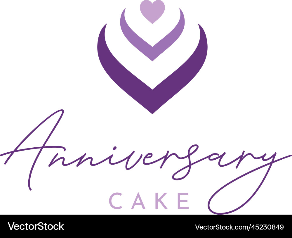 Hochzeitstag tart Kuchen Herz Liebe Logo Hochzeitstag tart Kuchen Herz Liebe Logo vektorbild