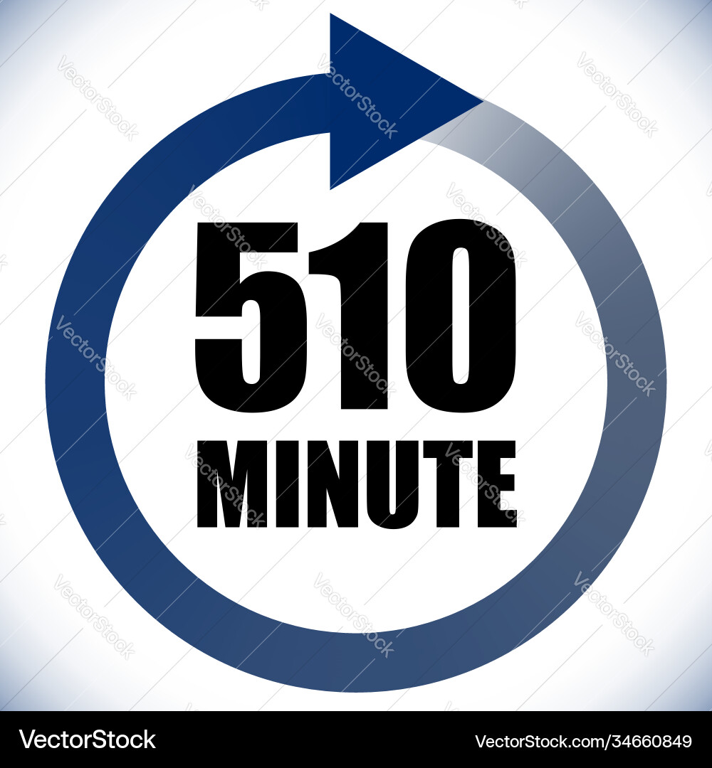 Numbers numerals dial time duration and schedule Vector Image