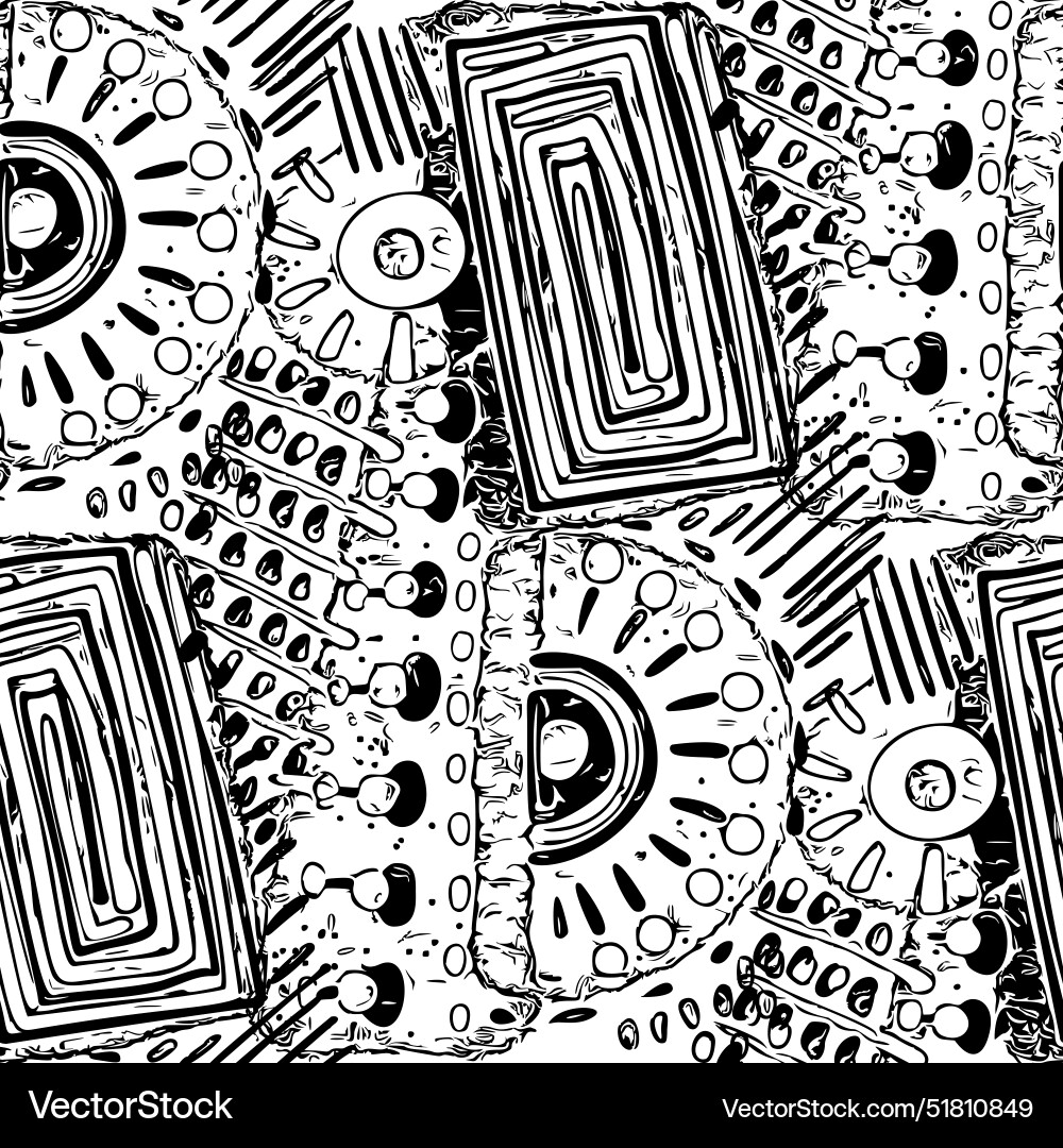 Seamless pattern with an abstract of dots vector image