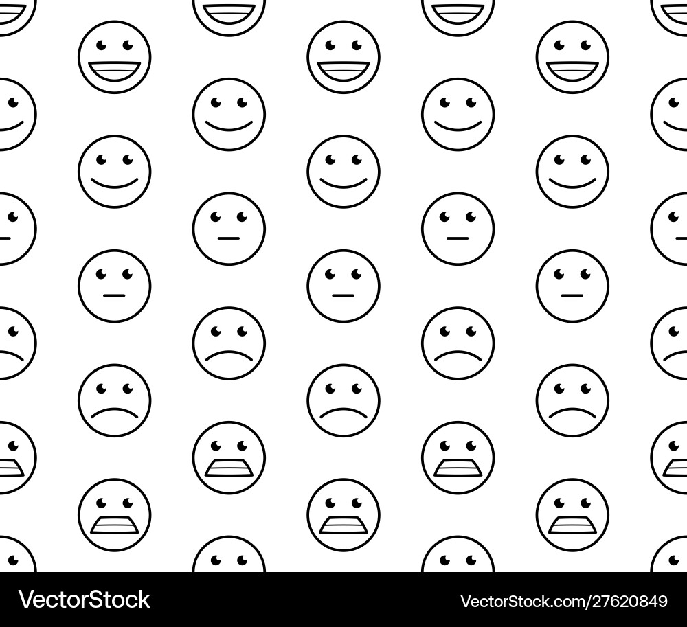 Seamless pattern with rating satisfaction vector image