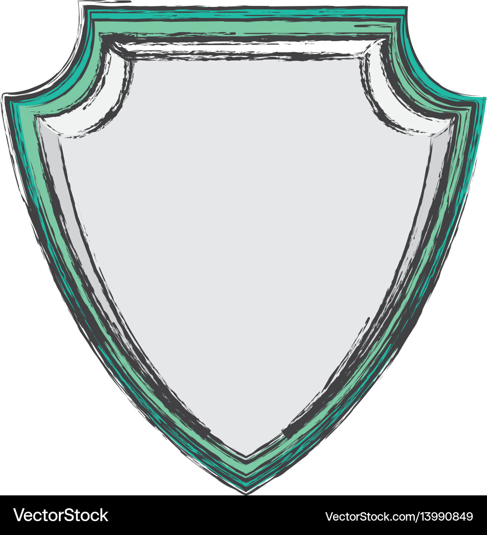 Shield security abstract crest vector image