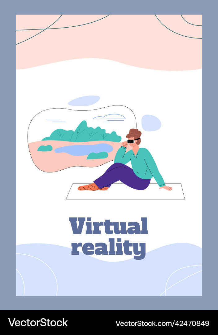 Vr game and augmented reality simulation Vr game and augmented reality simulation vector image
