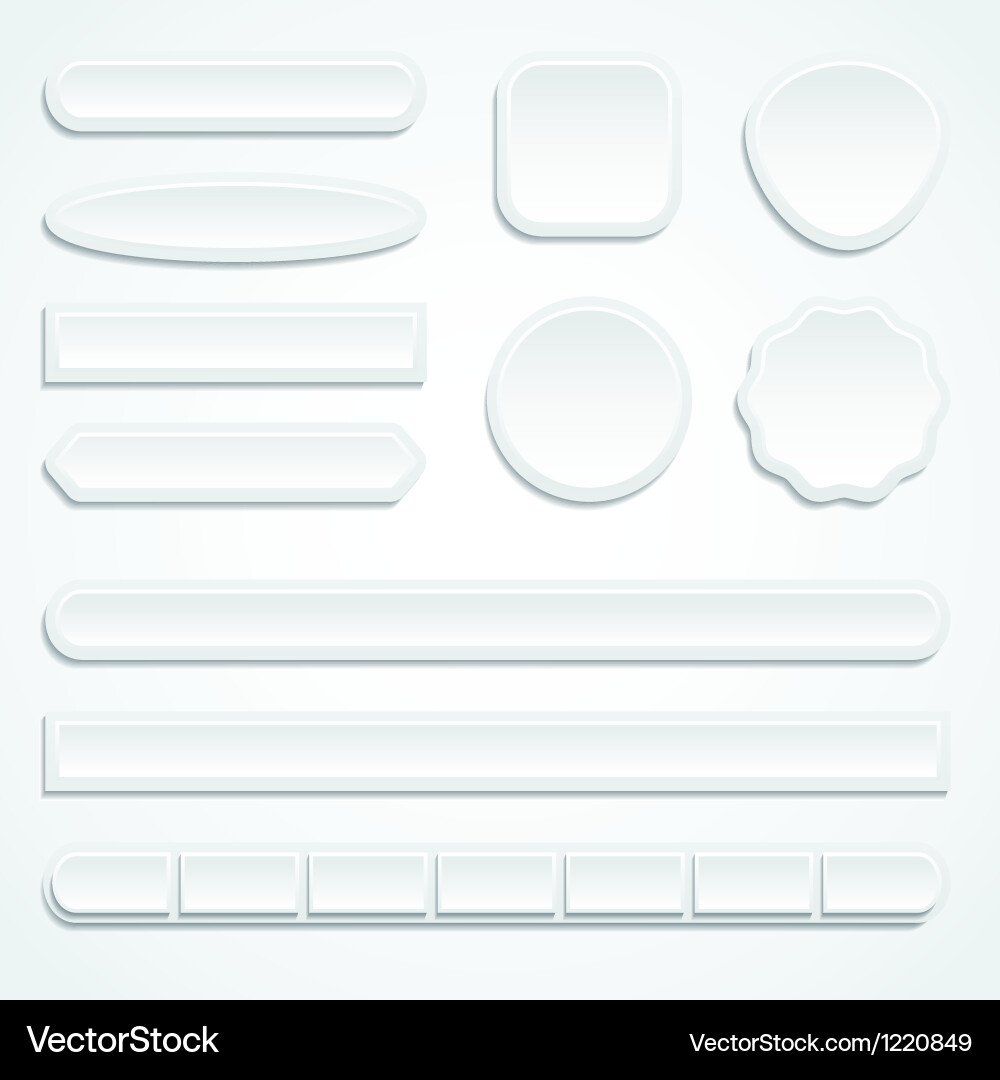 Web buttons set vector image