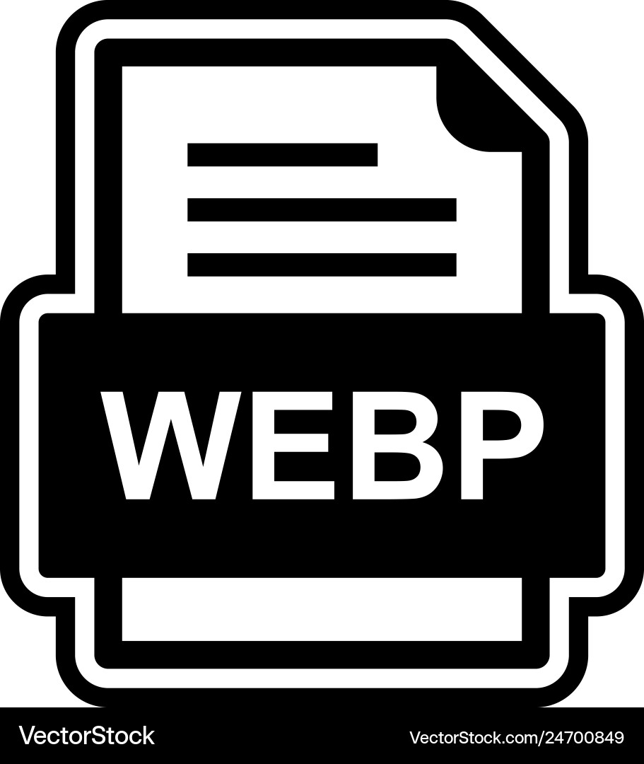 Webp file document icon Vector Image