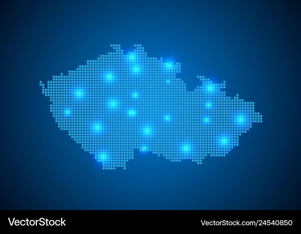 Abstract blue background with map internet line Abstract blue background with map internet line vector image