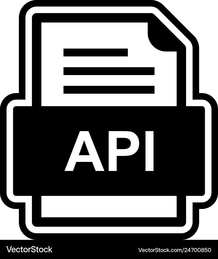 Api file document icon Vector Image