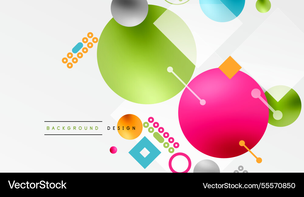 Circles and elements geometric abstract background Circles and elements geometric abstract background vector image