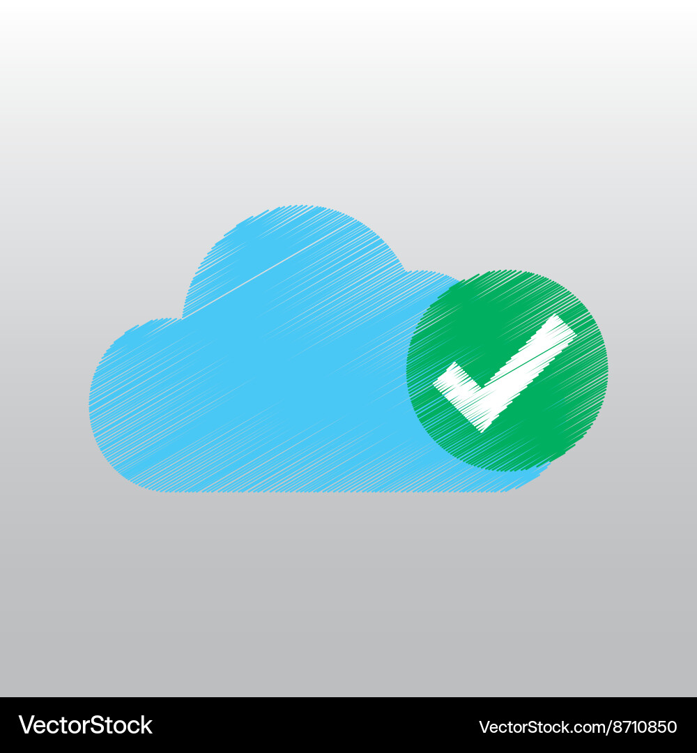 Cloud computing design Vector Image