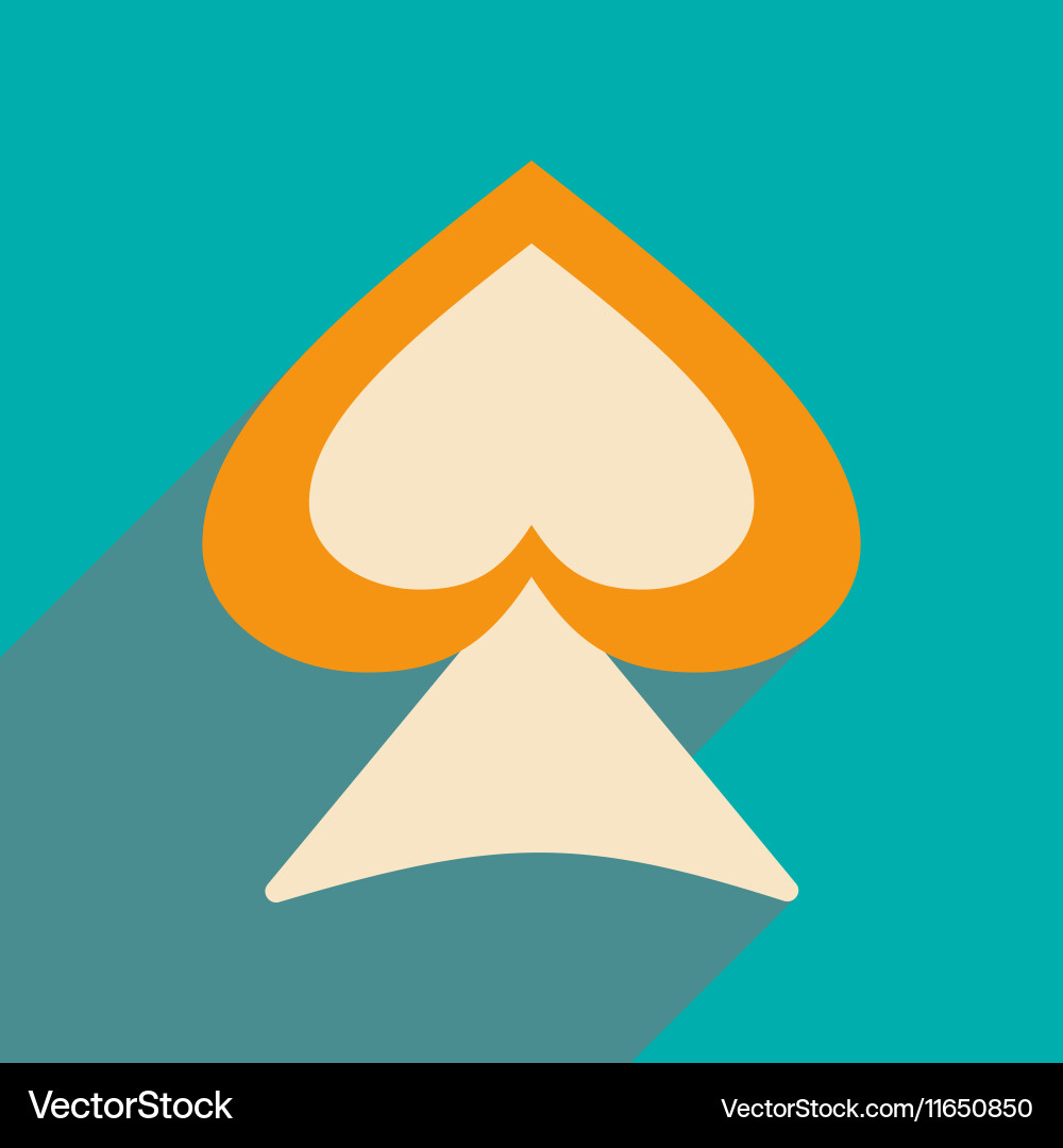 Flat with shadow icon and mobile application suit vector image