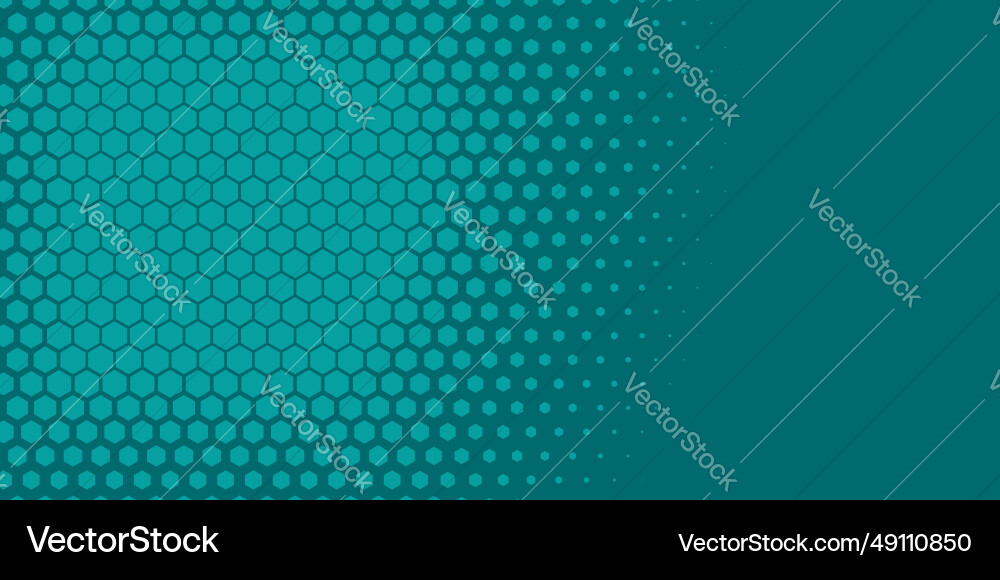 Geometric abstract hexagon two color background vector image