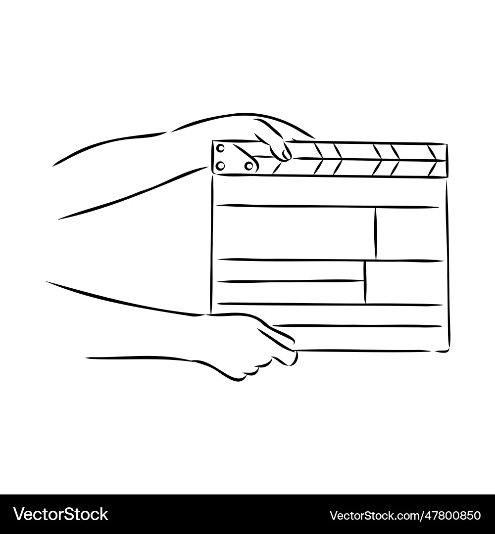 Linear clapper icon for the movie a firecracker Linear clapper icon for the movie a firecracker vector image