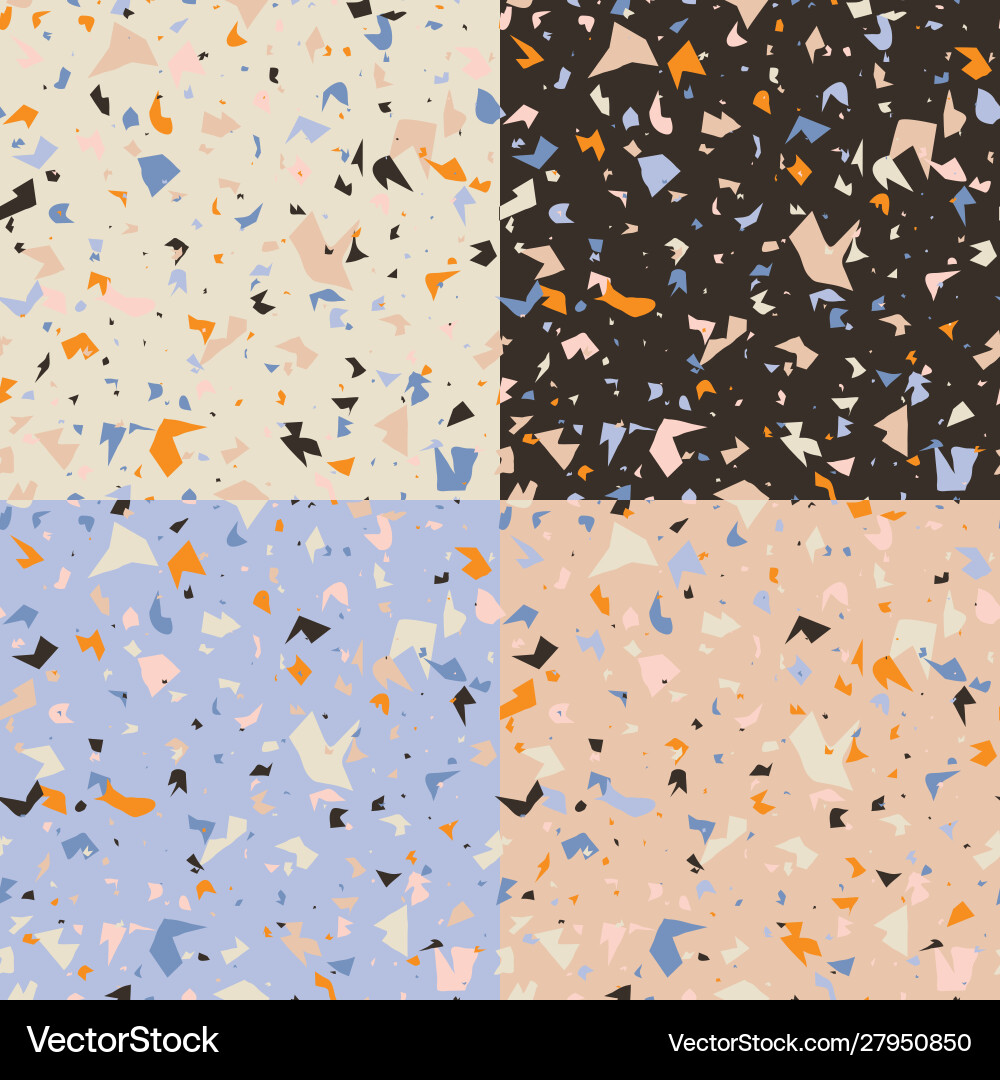 Terrazzo Pattern Collection vector image