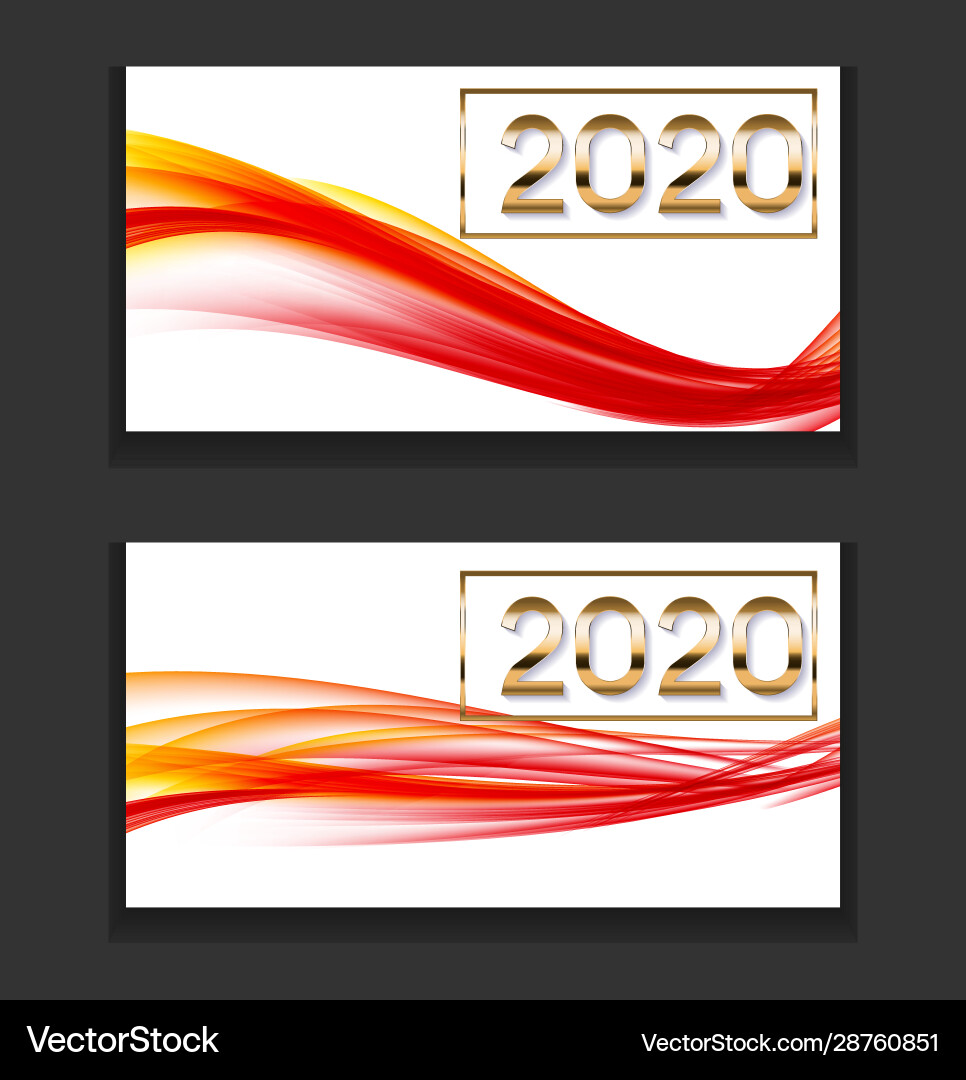 2020 abstract new year on background Vector Image