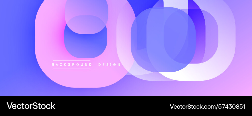 Abstract design features overlapping curves Vector Image